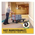 Carts & Trucks | Rubbermaid Commercial FG443600BLA 24 in. x 48 in. 2000 lbs. Capacity Heavy-Duty Platform Truck Cart - Black image number 5