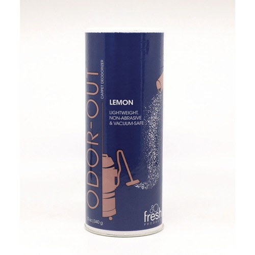 Air Fresheners & Odor Eliminators | Fresh Products OOC-F-012I048M-22 12 oz. Shaker Can Odor-Out Rug/Room Deodorant - Lemon (12/Box) image number 0