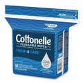 Hand Sanitizing Wipes | Cottonelle 41777 5 in. x 7.25 in. 1-Ply Fresh Care Flushable Cleansing Cloths - White (8/Carton) image number 2