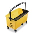 Buckets & Wringers | Rubbermaid Commercial HYGEN FGQ90088YEL HYGEN Press Wring Bucket for Microfiber Flat Mops (Yellow) image number 2
