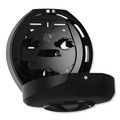 Toilet Tissue Dispensers | Tork 565828 14.12 x 6.31 x 14.56 3 Roll Bath Tissue Roll Dispenser for OptiCore - Black (1/Carton) image number 3