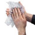Perforated Roll & Hand Towels | GOJO Industries 6396-06 Scrubbing Towels, Hand Cleaning, Fresh Citrus, 10 1/2 x12, 72/Canister image number 2