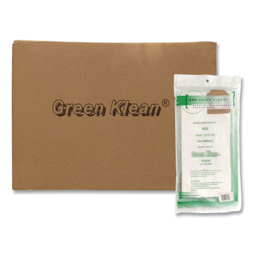 Vacuum Accessories | Green Klean GK-P12/15UE GK-P12/15UE Replacement Vacuum Bag (10/Carton) image number 0