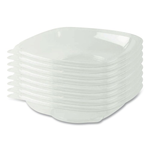 Food Containers & Lids | Anchor 4548110 8.13 in. x 8.13 in. x 1.75 in. 32 oz. Crystal Classics Plastic Bowl - Clear (150/Carton) image number 0