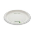 Plates | Pactiv Corp. PSP09EC EarthChoice Pressware 9 in. dia Compostable Dinnerware, Plate - White (450/Carton) image number 1