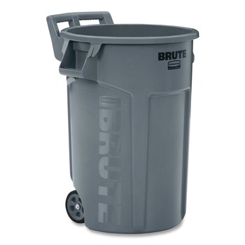 OUTDOOR WASTE RECEPTACLES | Rubbermaid Commercial 2131929 BRUTE 44 gal Plastic Vented Wheeled Container - Gray