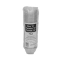 Cup Lids | Pactiv Corp. YPDL20CNH EarthChoice Strawless RPET Lid Dome Lid fits 12 oz. to 24 oz. A Cups - Clear (900/Carton) image number 1