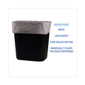 Low-Density Trash Bags | Boardwalk H4832MWK 24 in. x 32 in. 16 gal. 0.5 mil Linear Low Density Industrial Can Liners - White (500/Carton) image number 3