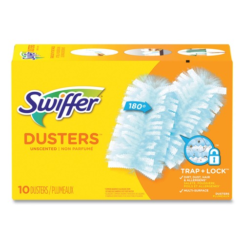 Dusters | Swiffer 21459BX Dust Lock Fiber Refill Dusters - Light Blue, Unscented (10/Box) image number 0