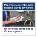 Perforated Roll & Hand Towels | Tork 105065 1-Ply 7.91 in. x 8.85 in. PeakServe Continuous Hand Towel - White (12/Carton) image number 4