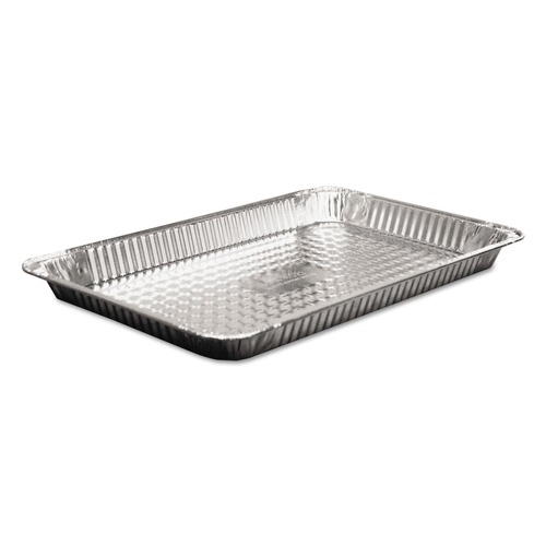 Steam Table Parts | Handi-Foil HFA 402170 12.19 in. x 20.75 in. x 1.63 in. Aluminum Steam Table Pans (50/Carton) image number 0