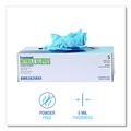 Janitorial Disposable & Single Use Gloves | Boardwalk 382SBXA 5 mil. Disposable Examination Nitrile Gloves - Small, Blue (100/Box) image number 6