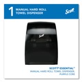Towel Dispensers | Scott 46253 Essential 13.06 in. x 11 in. x 16.94 in. Manual Hard Roll Towel Dispenser - Black (1/Carton) image number 1