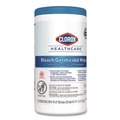 Cleaning Cloths & Wipes | Clorox Healthcare 30577 6 in. x 5 in. 1-Ply Bleach Germicidal Wipes - Unscented, White (150/Canister) image number 1
