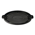 Waste Receptacle Lids | Rubbermaid Commercial FG264560BLA 24.5 in. x 1.5 in. BRUTE Self-Draining Flat Top Lids - Black image number 3