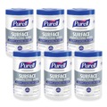 Cleaning Cloths & Wipes | PURELL 9342-06 1-Ply 7 in. x 8 in. Fresh Citrus Professional Surface Disinfecting Wipes - White (6 Canisters/Carton) image number 0