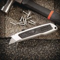 Knives & Multi-Purpose Tools | GreatNeck 12243 1.25 in. Blade 3.5 in. Plastic Handle Retractable Utility Knife - Black/Gray image number 5
