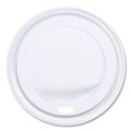 Cup Lids | SOLO TLP316-0007 Traveler Cappuccino Style Dome Lid for 10 oz. to 24 oz. Cups - White (100/Pack, 10 Packs/Carton) image number 1