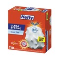Drawstring & Kitchen Bags | Hefty E3-3368 23.75 in. x 24.88 in. 13 gal. Ultra Strong Drawstring Tall Kitchen Trash Bags - White (330/Carton) image number 2