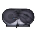 Toilet Tissue Dispensers | San Jamar R4090TBK 9 in. Roll 19 in. x 5.25 in. x 12 in. JBT Twin Toilet Oceans Tissue Dispenser - Transparent Black Pearl image number 0