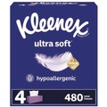 Facial Tissues | Kleenex 54315 Ultra Soft 3-Ply Facial Tissue - White (6/Carton) image number 0