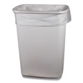 Low-Density Trash Bags | Boardwalk H5645TCKR01 23 Gallon 0.9 mil 28 in. x 45 in. Perforated Roll Linear Low Density Can Liners - Clear (25 Bags/Roll, 8 Rolls/Carton) image number 3