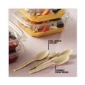 Disposable Spoons | Pactiv Corp. YPSMSTEC 5.88 in. EarthChoice PSM Heavyweight Cutlery Spoon - Tan (1000/Carton) image number 6
