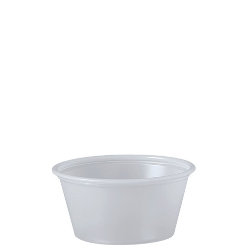 Cups | Dart P200N 2 oz. Polystyrene Portion Cups - Translucent (2500/Carton) image number 0