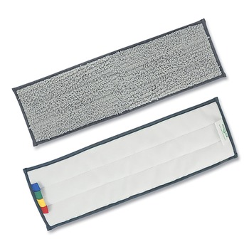 MOP HEADS | Unger EF40M Excella 20 in. x 6 in. Reusable Mopping Pad - Gray with Color-Coding Tabs