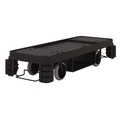 Perforated Roll & Hand Towels | Suncast Commercial HKC2002 24 in. x 62.13 in. x 49.75 in. 1-Shelf Plastic Partially Assembled Premium Housekeeping Cart - Black image number 8