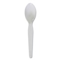 Disposable Spoons | Boardwalk BWKSPOONHW Heavyweight Polystyrene Teaspoon Cutlery - White (1000/Carton) image number 1