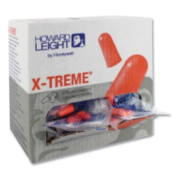 EAR PLUGS | Howard Leight by Honeywell XTR30 X-TREME 32 dB Corded Disposable Earplugs - One Size Fits Most Orange (2000/Carton)