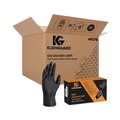 Food Service Disposable & Single Use Gloves | Ansell 49278 9.5 in. Long 6 mil Thick G10 Powder-Free Kraken Grip Nitrile Gloves - X-Large, Black (900/Carton) image number 0