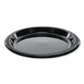 Plates | Pactiv Corp. YMI9E Meadoware Impact 8.9 in. dia Plastic Dinnerware, Plate - Black (400/Carton) image number 1