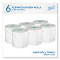 Perforated Roll & Hand Towels | Scott 25700 1,150 ft. 1-Ply Pro Hard Roll Paper Towels with Elevated Scott Design - Green Core Only (6-Rolls/Carton) image number 1