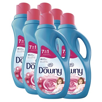 FABRIC SOFTENER AND STARCH | Downy 80743434 44 oz Liquid Fabric Softener - April Fresh (6/Carton)