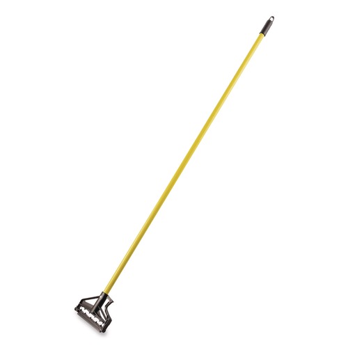 Handles & Braces | Carlisle 4166404 1 in. Diameter x 60 in. Sparta Spectrum Quik-Release Fiberglass Mop Handle - Yellow image number 0