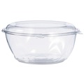 Food Storage Containers & Lids | Dart CTR64BD 64 oz. 8.9 in. Diameter x 4 in. Plastic Tamper-Resistant Tamper-Evident Bowls with Dome Lid - Clear (100/Carton) image number 3