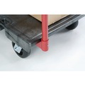 Carts & Trucks | Rubbermaid Commercial FG440300BLA 24 in. x 36 in. 1000 lbs. Capacity Heavy-Duty Platform Truck Cart - Black image number 3