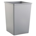 Indoor Waste Receptacles | Rubbermaid Commercial FG395800GRAY 35 gal. Plastic Untouchable Square Waste Receptacle - Gray image number 0