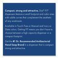 Soap Dispensers | Dial Professional 16652 FIT 4 in. x 5.4 in. x 11.2 in. 1-Liter Universal Touch Free Dispenser - Ivory (3/Carton) image number 6