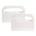 Toilet Seat Cover Dispensers | Boardwalk BWKKD100 16 in. x 3 in. x 11.5 in. Toilet Seat Cover Dispenser - White (2/Box) image number 0