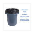 Low-Density Trash Bags | Boardwalk H8647WKK 56 Gallon 1.7 mil 43 in. x 47 in. Flat Pack Linear Low Density Industrial Can Liners - Black (100/Carton) image number 5