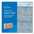 Perforated Roll & Hand Towels | Scott 01840 9.2 in. x 9.4 in. 1-Ply Essential Multi-Fold Towels with Absorbency Pockets - White (4000/Carton) image number 6