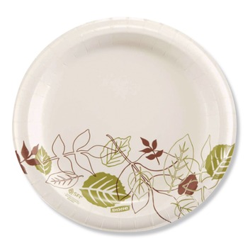 Dixie UX9PATHPB Pathways 8.5 in. Diameter Mediumweight Paper Plates (600/Carton)