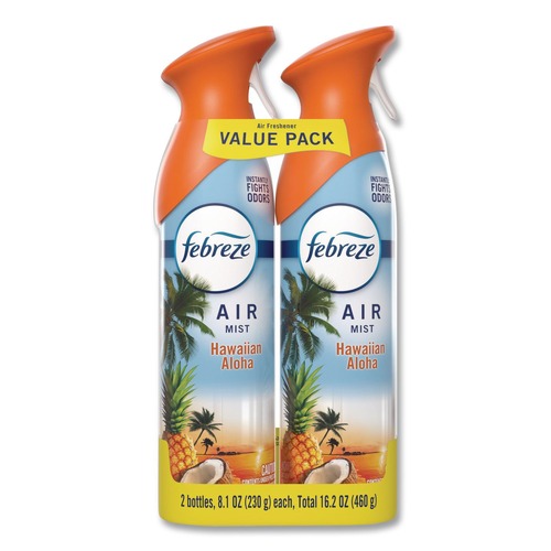 Air Fresheners & Odor Eliminators | Febreze 80816818 8.1 oz AIR Aerosol Spray - Hawaiian Aloha (2/Pack) image number 0