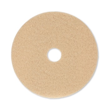 Boardwalk BWK4020ULT 20 in. Diameter Burnishing Floor Pads - Tan (5/Carton)
