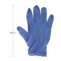 Food Service Disposable & Single Use Gloves | Boardwalk 380SBXA 380 Series 4 mil Thick 9.5 in. Long Powder-Free Disposable General-Purpose Nitrile Gloves - Small, Blue (100/Box) image number 2