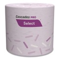 Perforated Roll & Hand Towels | Cascades PRO B040 4 in. x 3.19 in. 2-Ply Select Standard Bath Tissue - White (96/Carton) image number 3