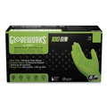 Food Service Disposable & Single Use Gloves | Ammex GWGN48100 8 mil Heavy-Duty Industrial Powder-Free Nitrile Gloves - X-Large, Green (1000/Carton) image number 0